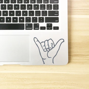 Maholo ръка знак винил стикер кола декор, виси хлабав ръка лаптоп Decal за Apple MacBook Air / Pro декорация