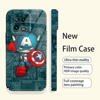 Marvel сладък анимационен супергерой за Xiaomi MI 13 12 12S 11 Ултра 10 S T Pro 9 Lite Redmi Забележка 12 11T Pro 10 Feilin телефон случай