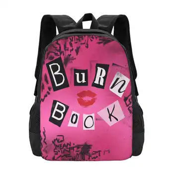 Mean Girls-Burn Book 3D Print Design Backpack Student Bag Mean Girls Regina George Cadi Heron Karen Smith Norbury Janis Ian Too
