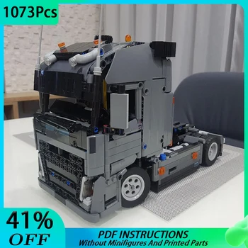 NEW MOC високотехнологичен инженерен камион FH влекач строителни блокове превозно средство кола DIY образователни тухли деца играчка MOC-37849