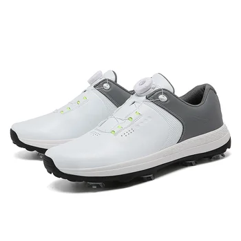 New Men Golf Shoes Spikes Professional Golf Wears Comfortable Golfers Shose Light Weight Walking Sneakers