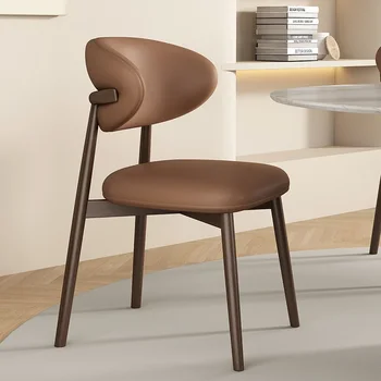 Nordic Living Room Dining Chairs Designer Mid Century Ергономични столове за хранене Офис банкет Sillas Comedor Мебели за дома RR50DC