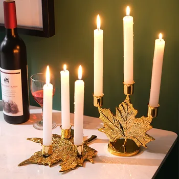 Nordic Луксозна декорация на домакинството Железен арт свещник орнаменти Свещник за свещници за свещи декоративни