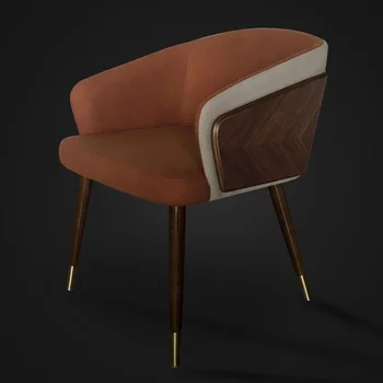 Nordic трапезария минималистичен стол за хранене луксозен апартамент фотьойл хотел метални столове удобни мебели за хранене XF5YH