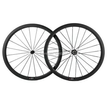  OEM въглеродни колела 38 мм дълбочина 25 мм ширина тръбна въглеродна колоос път велосипедно колело китайски въглеродни колела