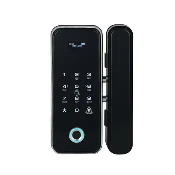 Office Smart Lock Стъклена врата Заключване на пръстови отпечатъци Без пробиване Електронна парола Заключване на вратата Контрол на достъпа
