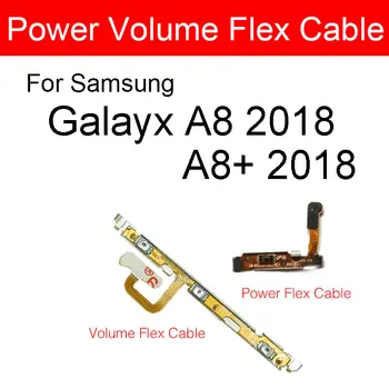 On Off Power & Volume Flex кабел за Samsung Galaxy A8 A8 + Plus 2018 A530 A530F A730 A730F Side Key Button Control Flex Ribbon