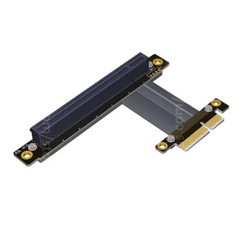 PCIe 3.0 x4 до x16 щрангов кабел 32G / bps PCI-E 4x 16x GTX1080Ti графика SSD RAID карта разширител конверсионен кабел PCI експресен ъгъл