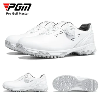 PGM Дамски обувки за голф водоустойчиви антихлъзгащи се дамски леки обувки меки дишащи маратонки Дамски копче каишка спортни обувки XZ268