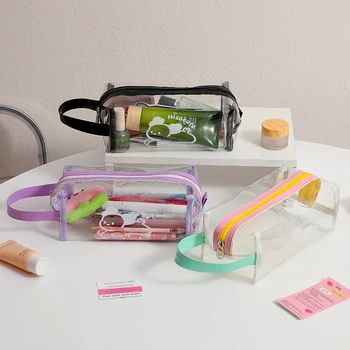 PVC прозрачна козметична чанта за измиване на вана чанта за съхранение пътуване многофункционална чанта за съхранение козметична чанта за инструменти