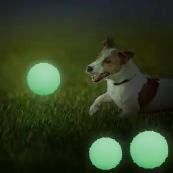 Pet Chew Toy Durable Luminous Ball Dog Training Toy Portable Pet Molar Toy