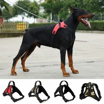 Pet Dog and Cat Регулируем колан с каишка Отразяващ дишащ за малки и големи кучешки сбруи Vest Dropship