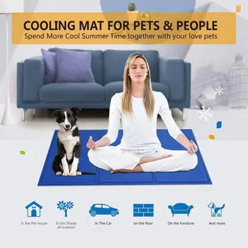 Pet Ice Pad Mat Dog Kennel Summer Cat Cool Sleeping Cooling Floor Mat Bite Resistant Summer Supplies