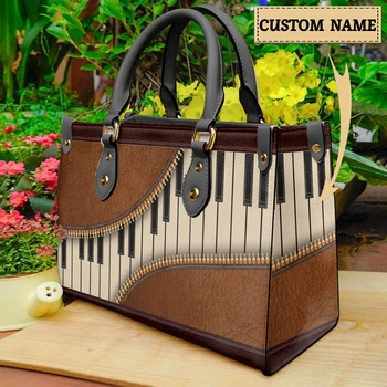 Piano отпечатани чанти за жени женски чанти концерт любовници полезност голяма пазарска чанта пазаруване марка дизайн елегантен персонализирана чанта