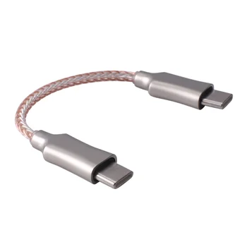 Portable декодиране усилвател OTG кабел тип-C към тип-C запис линия 8-ядрен аудио кабел за HiFi слушалки OTG адаптер