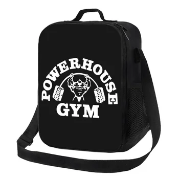 Powerhouse Gym Топлоизолирана чанта Културизъм Фитнес Мускул Resuable Обяд Tote за работа Пътуване в училище Bento Food Box