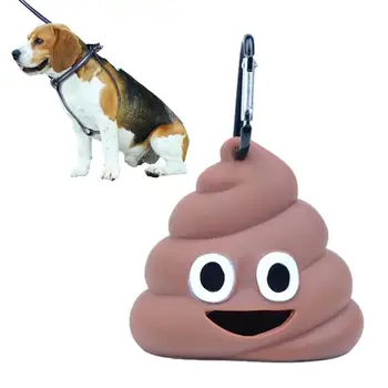 Puppy Poop чанта Poop форма Pet Poop чанта дозатор преносим куче Poop пикап чанти притежателя куче отпадъци чанти притежателя за външна употреба