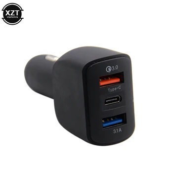 Quick Charge 3.0 зарядно за кола5V 3.1A За мобилен телефон Dual USB зарядно за кола QC 3.0 Адаптер за бързо зареждане USB зарядно за кола