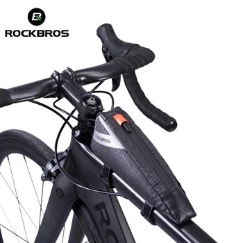 ROCKBROS Ultraligh мини размер велосипед чанта Топ предна тръба рамка триъгълник чанта преносим вода репелент MTB пътни велосипеди чанта Pannier