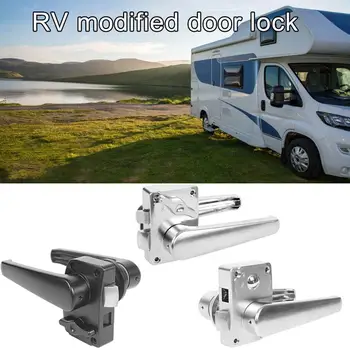 RV модифицирана брава на вратата Заключване на вратата на тоалетната Заключване на вратата на банята Сребро с обратно заключване Износоустойчив антикорозия за Motorh J0U1