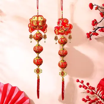 Red Lantern Spring Festival висулка ръчно изработени китайски стил китайски новогодишни декорации с пискюл висящи празничен орнамент