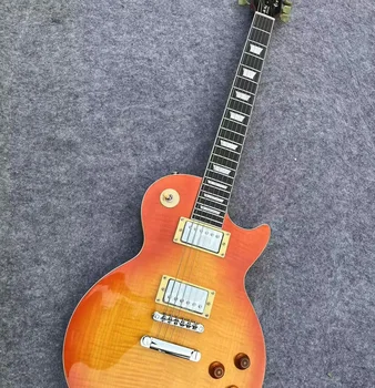 Relic Electric Guitar Flamed Maple Top 1959 Почит към Гари Мур Питър Грийн Пушен Sunburst едно парче тяло и шия FDSGFWG