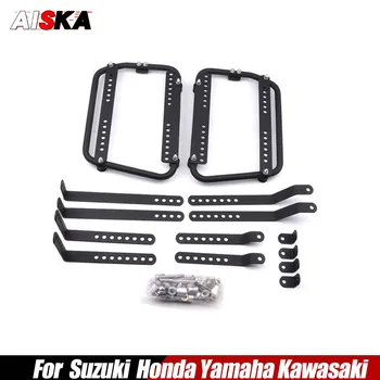 Side Box Pannier Rack Калъф за багаж Bracket Аксесоари за мотоциклети за Suzuki Kawasaki Honda Yamaha Universal
