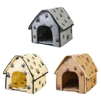 Small Footprints Pet House Anti Slip Bottom Folding for Small Medium Dogs Cats Shelter Kitten House Portable Dog House Kennel
