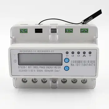 Smart Wifi Meter DTS238-7 W трифазен din шина ток напрежение дисплей RS485 комуникация интелигентен електромер wifi