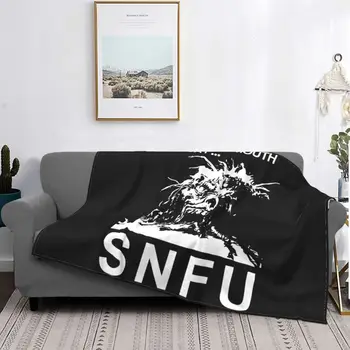 Snfu 90S Band Отворете устата си и кажете Snfu одеяло Зимна класика Удобно покритие Одеяло Машинно пране
