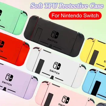 Soft TPU случай за Nintendo Switch игрова конзола NS JoyCon контролер черупка мода бонбони цвят защитно покритие аксесоари