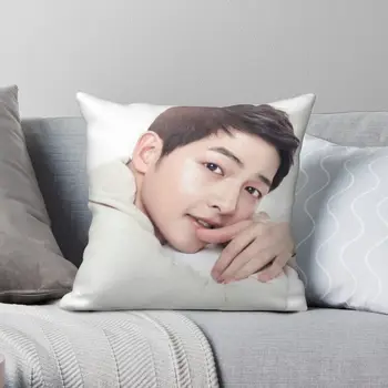 Song Joong Ki Kpop калъфка полиестерно бельо кадифе отпечатани цип декор диван възглавница покритие