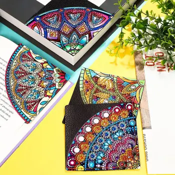 Sparkling Corner Bookmark Diamond Painting Bookmark Colorful Flower Diamond Painting Bookmarks Diy Crafts for Book Lovers