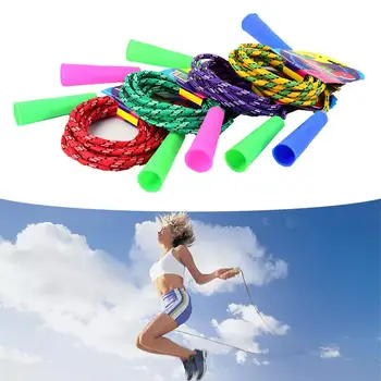 Speed скачане на въже памук трайни бързо скачане въже кабел упражнение цвят фитнес детски тренировка оборудване спорт случаен дом L8w2