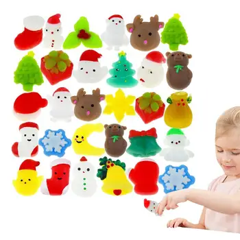 Squishies Коледни играчки Коледни Squishies Fidget играчки Mini Kawaii Squishies Парти чанта Пълнители за момичета Момчета Възрастни Деца