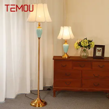 TEMOU модерна керамика подова лампа Nordic творчески мода маса светлина стоящи LED декор за дома хол спалня