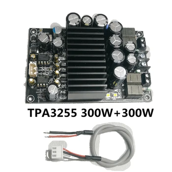 TPA3255 HIFI цифров усилвател съвет клас D усилвател борда 300Wx2 (1 комплект, черен)