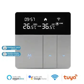 Tuya WiFi интелигентен температурен контролер термостат подсветка яркост автоматично регулиране мобилен телефон APP дистанционно управление