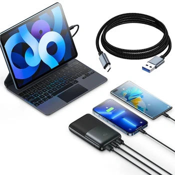 USB C към USB A зареждане & кабел за данни 5V2A кабел 5Gbps скорост трансфер