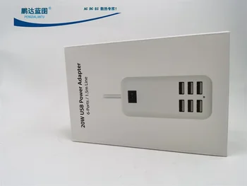 USB щепсел захранващ разклонител трансформатор 110V 220V до 5V с превключвател USB паралелно посветен