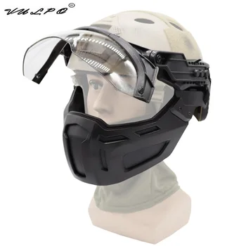 VULPO Нов тактически FAST шлем половин маска за лице лов Airsoft CS игра Пейнтбол маска каска аксесоари съоръжения
