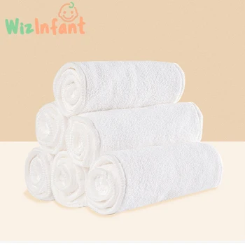 WizInfant 1pc миещи се за многократна употреба бебешки пелени вложки 3 слоя микрофибър 35 * 13,5 см бързо суха кърпа пелени лайнер
