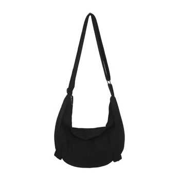 Y166 стилен рамо чанта платно crossbody чанти компактен ежедневна чанта за жени