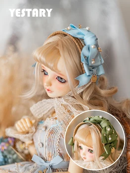 YESTARY BJD кукла аксесоари дрехи лък коса връзки за 1/3 1/4 кукли шапки DIY ръчно изработени реколта коса вратовръзки кукла облекло играчки момиче