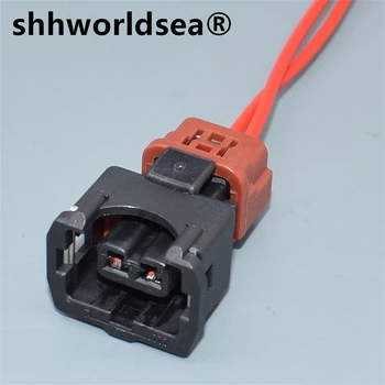 shhworldsea 2 пинов автомобилен проводников конектор за сензор за почукване за Nissan MMC 4G91 4G92 4G93 инжектор за гориво PB185-02326
