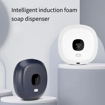  Автоматична помпа за сапун за сапун с LED цифров температурен дисплей Инфрачервен сензор Стенен монтаж пяна машина