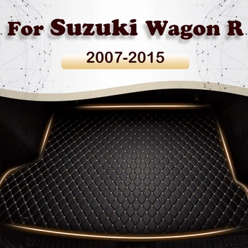 Автомобилна стелка за багажник за Suzuki Wagon R 2007 2008 2009 2010 2011 2012 2013 2014 2015 Персонализирани аксесоари за кола Авто интериорна декорация