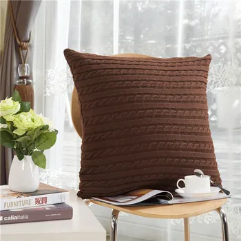Акрил 45x45cm 3D нишка калъфки за възглавници луксозна възглавница покритие за хол столче за кола стол декор невидими ципове калъфки за възглавници