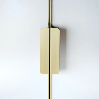 Алуминиева сплав златна дръжка пеперуда 2.8 метра потребителски гардероб шкаф дърпа за врати мебели хардуер