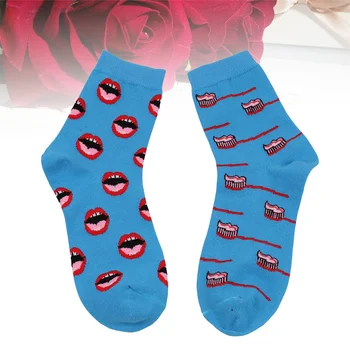 Анимационни чорапи Чорапи с висок глезен - теле Топли чорапи Устни Устни Чорапи Тръба Чорап Мъже